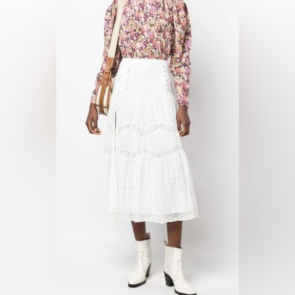 LoveSackFancy lace-trimmed midi dress 2 - Picture 2 of 5